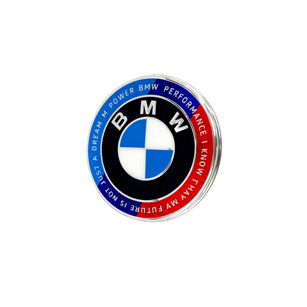 BMW 50. EMBLEM-ABZEICHEN - BLAU &amp; ROT