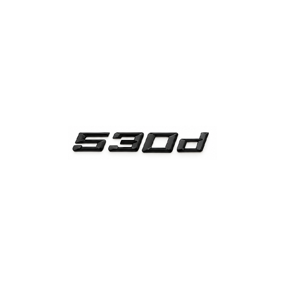 GLOSS BLACK TRUNK EMBLEM FOR BMW F10 F11 G30 G31 5 SERIES