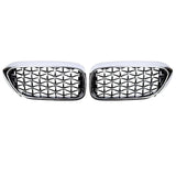 DIAMOND STYLE GLOSS BLACK GRILLE FOR BMW G30 G31 G38 5 SERIES