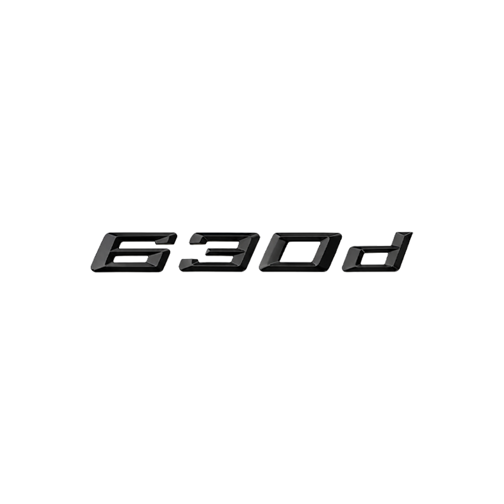GLOSS BLACK TRUNK EMBLEM FOR BMW F06 F12 F13 G32 6 SERIES