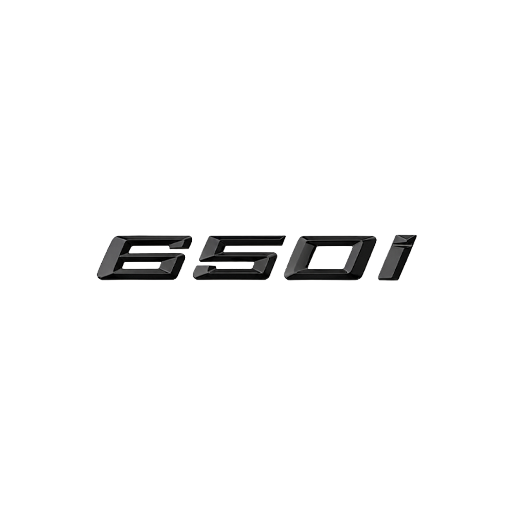 GLOSS BLACK TRUNK EMBLEM FOR BMW F06 F12 F13 G32 6 SERIES