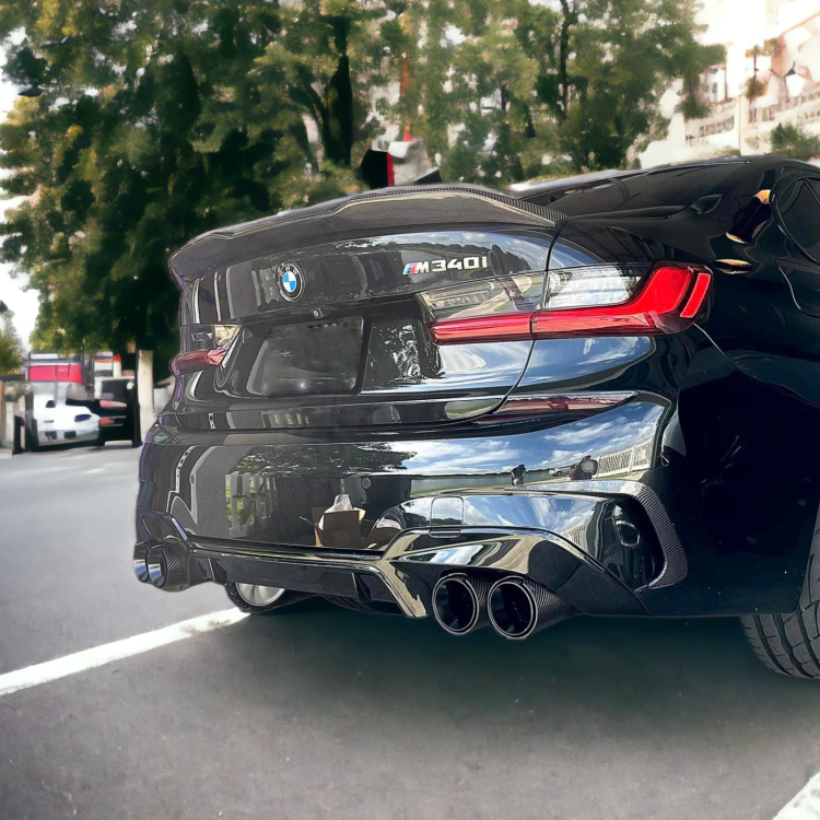 M PERFORMANCE STYLE CARBON FIBRE EXHAUST TIPS FOR BMW G20 M340i