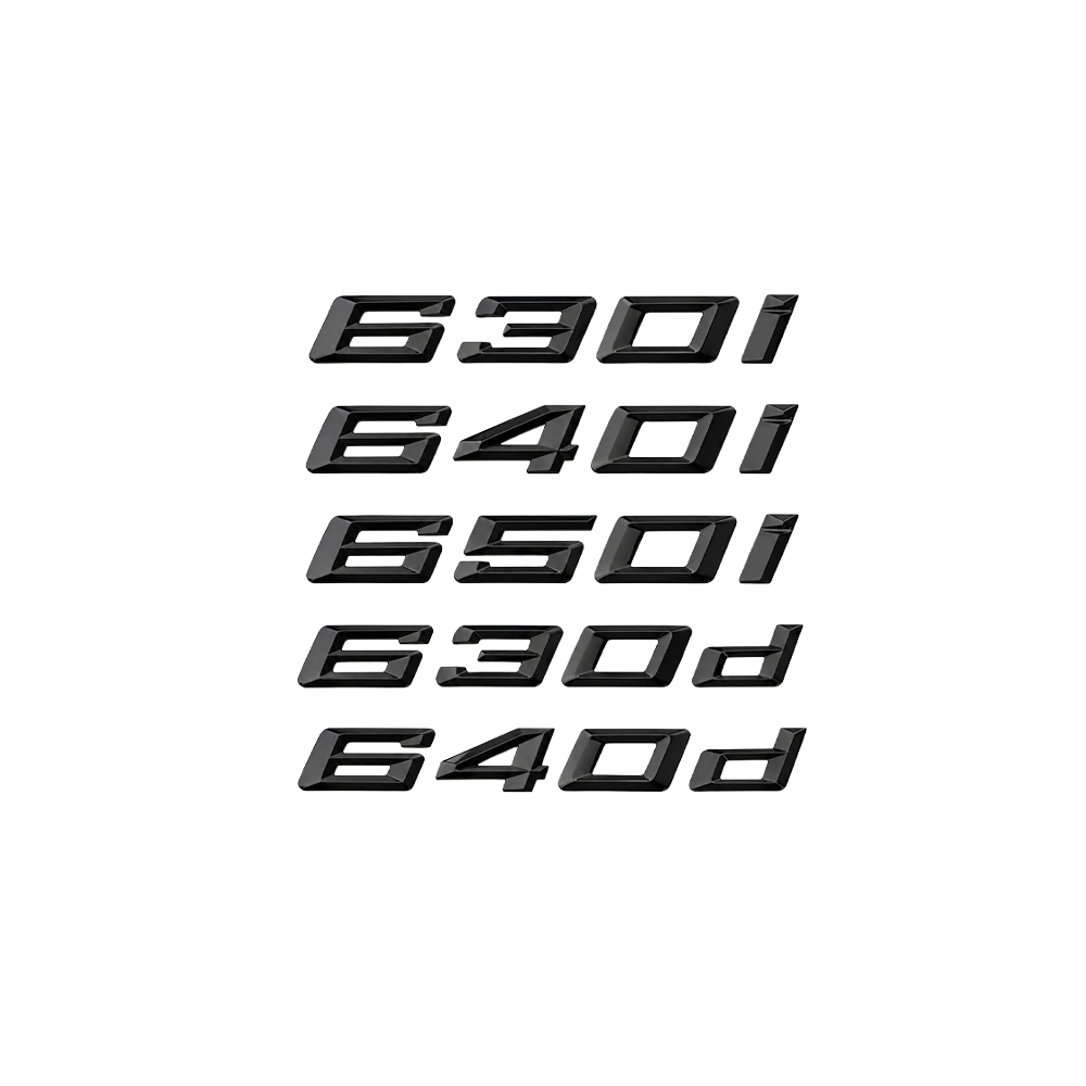 GLOSS BLACK TRUNK EMBLEM FOR BMW F06 F12 F13 G32 6 SERIES