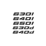 GLOSS BLACK TRUNK EMBLEM FOR BMW F06 F12 F13 G32 6 SERIES