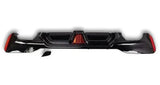 CS STYLE ABS REAR DIFFUSER WITH BRAKE LIGHT FOR BMW G30 5 SERIES