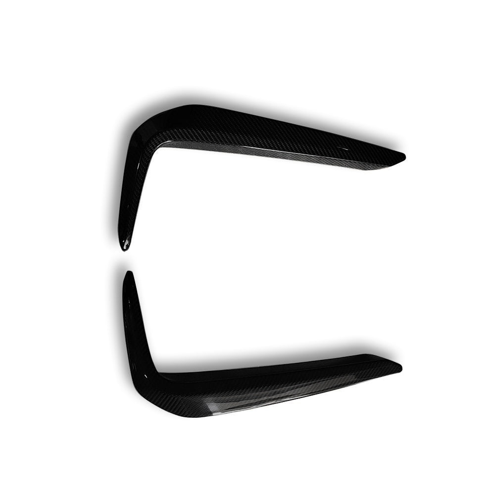 CARBON FIBER FRONT UPPER SPLITTERS FOR BMW G30 G38 5 SERIES