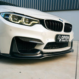 CARBON FIBER FRONT UPPER SPLITTERS FOR BMW F80 M3 F82 F83 M4