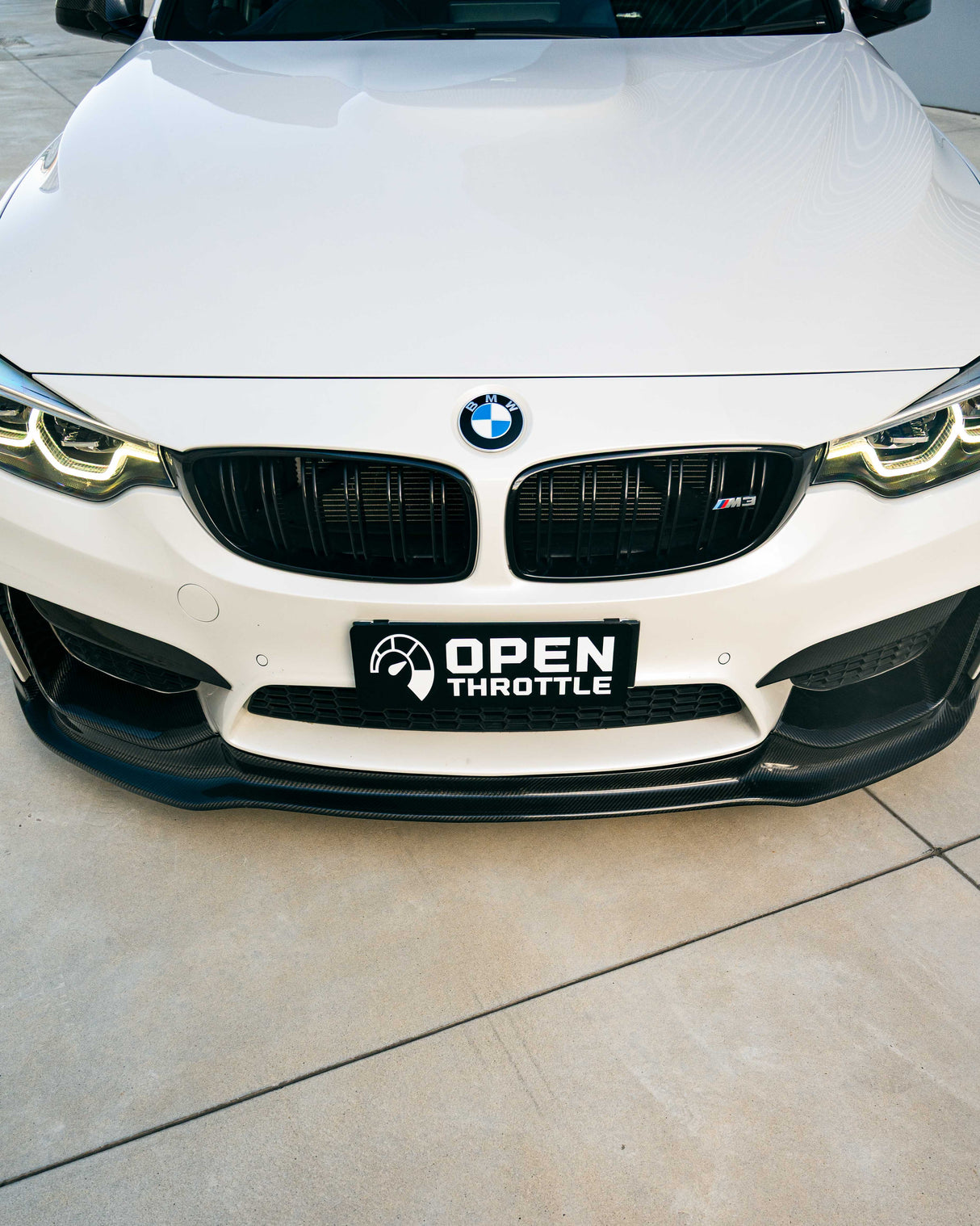 CARBON FIBER FRONT UPPER SPLITTERS FOR BMW F80 M3 F82 F83 M4