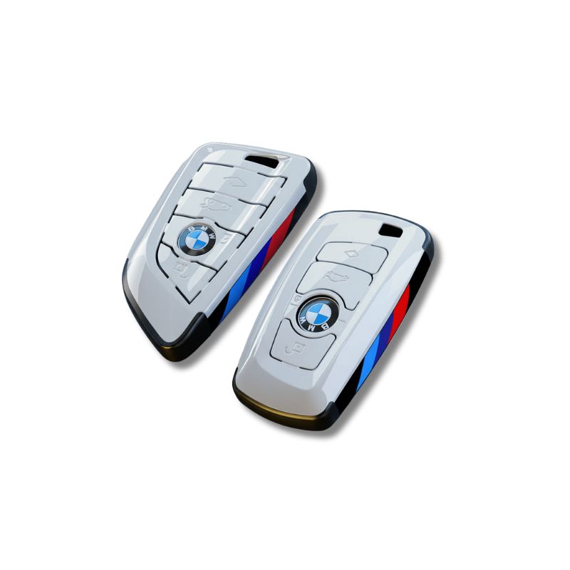 BMW WHITE KEY COVER CASE