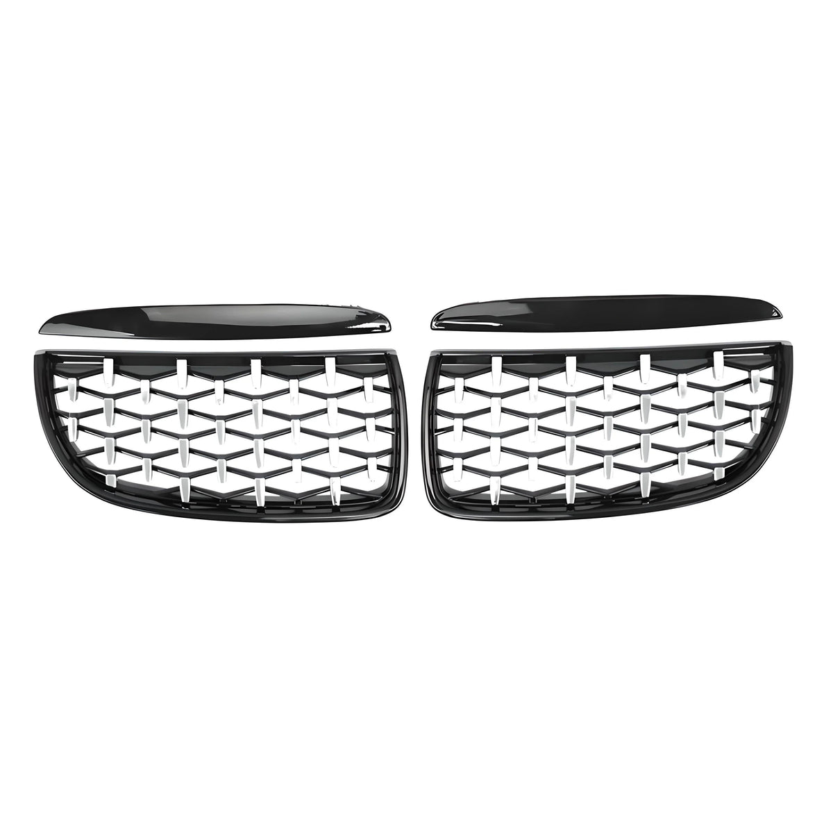 DIAMOND STYLE GLOSS BLACK GRILLE FOR BMW E90 E91 3 SERIES