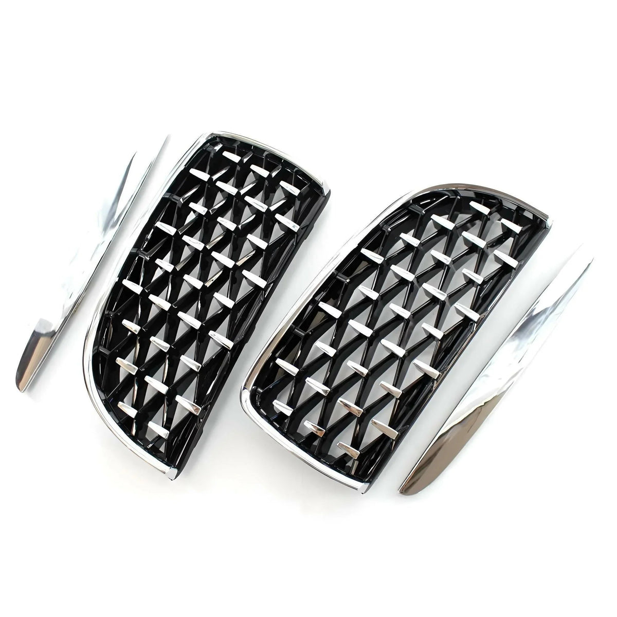 DIAMOND STYLE GLOSS BLACK GRILLE FOR BMW E90 E91 3 SERIES