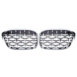 DIAMOND STYLE GLOSS BLACK GRILLE FOR BMW F48 F49 X1