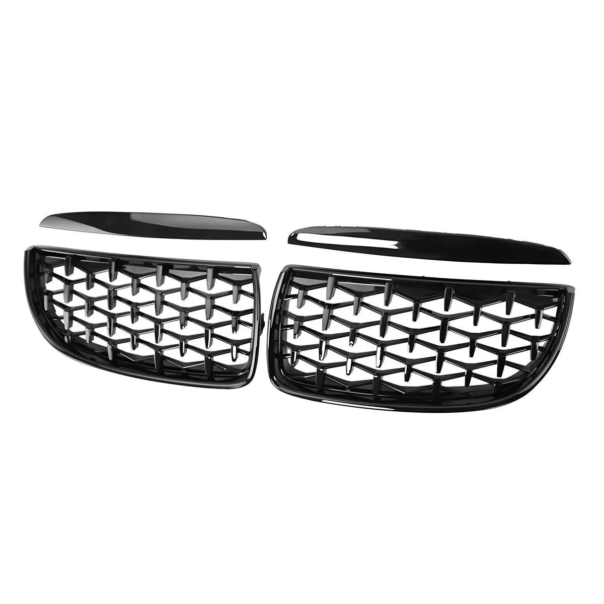 DIAMOND STYLE GLOSS BLACK GRILLE FOR BMW E90 E91 3 SERIES