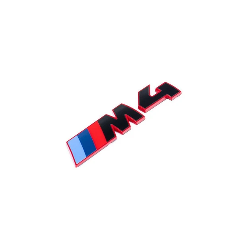 RED & BLACK M4 TRUNK EMBLEM FOR BMW F82 F83 G82 G83 M4