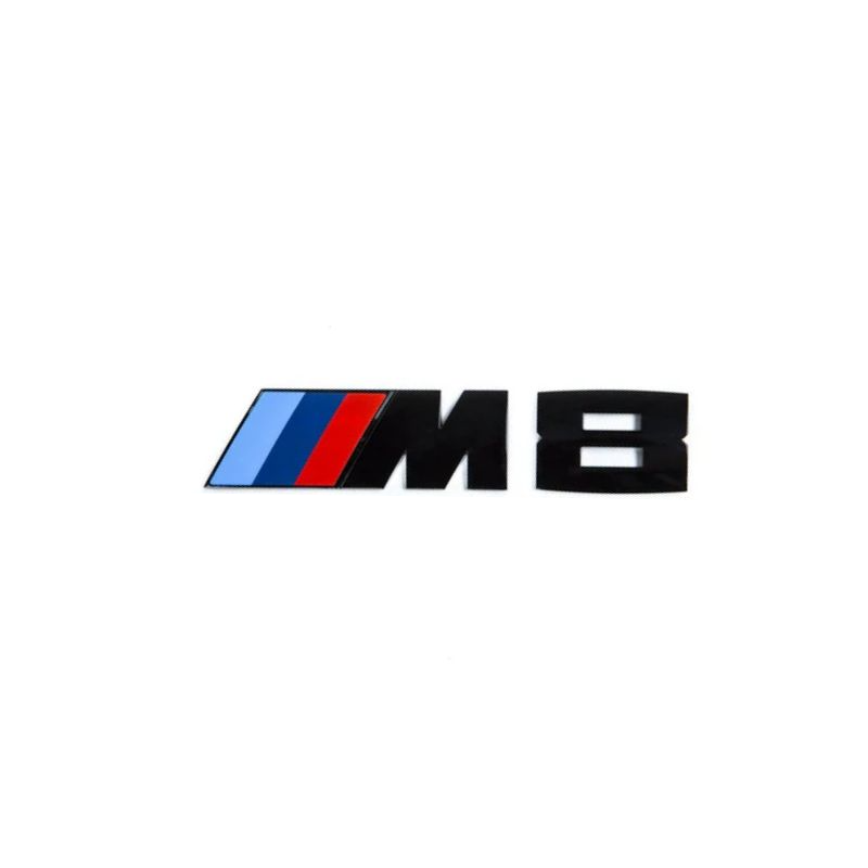 GLOSS BLACK TRUNK EMBLEM FOR BMW F92 M8