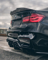 PSM STYLE HIGH KICK CARBON FIBER TRUNK SPOILER FOR BMW F80 M3 / F30 3 SERIES