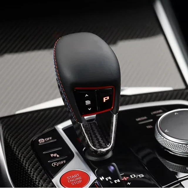 CARBON FIBER GEAR SHIFT TRIM COVER FOR BMW X3 M F97 / X4 M F98 LCI