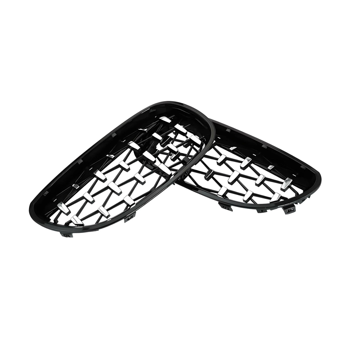 DIAMOND STYLE GLOSS BLACK GRILLE FOR BMW E60 E61 5 SERIES