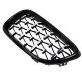 DIAMOND STYLE GLOSS BLACK GRILLE FOR BMW F22 F23 2 SERIES