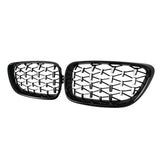 DIAMOND STYLE GLOSS BLACK GRILLE FOR BMW F22 F23 2 SERIES