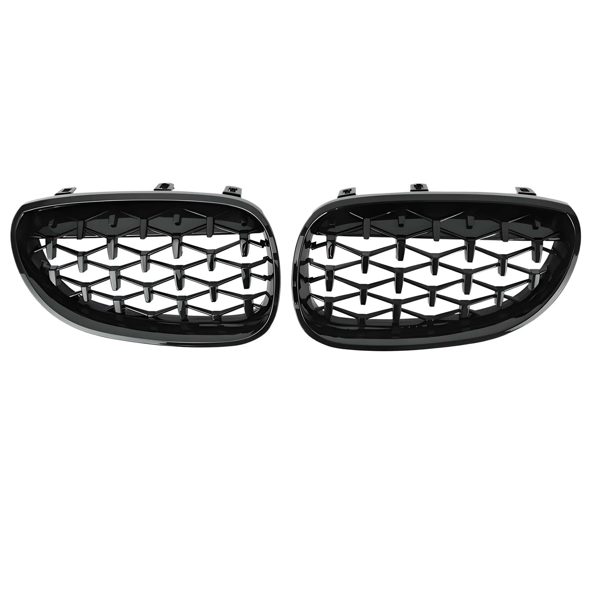 DIAMOND STYLE GLOSS BLACK GRILLE FOR BMW E60 E61 5 SERIES