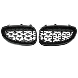 DIAMOND STYLE GLOSS BLACK GRILLE FOR BMW E60 E61 5 SERIES