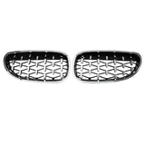 DIAMOND STYLE GLOSS BLACK GRILLE FOR BMW E60 E61 5 SERIES
