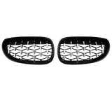 DIAMOND STYLE GLOSS BLACK GRILLE FOR BMW E60 E61 5 SERIES