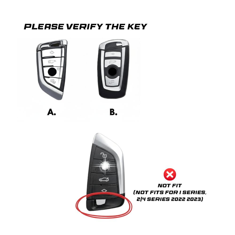 BMW WHITE KEY COVER CASE