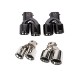 M STYLE STAINLESS STEEL QUAD EXHAUST TIPS FOR BMW G42 M240i