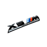 GLOSS BLACK TRUNK EMBLEM FOR BMW F95 X5M COMPETITION