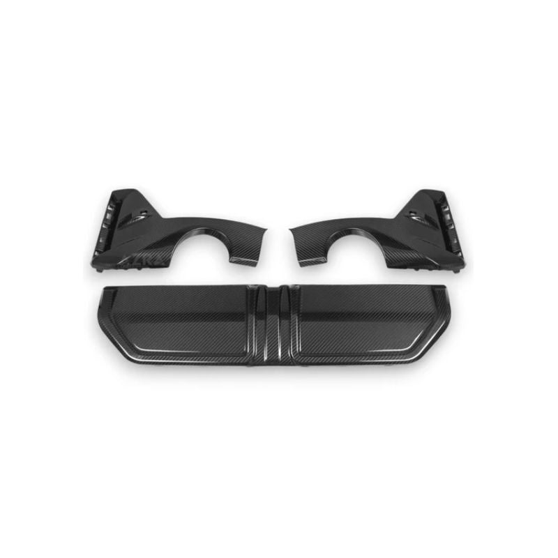 CARBON FIBRE REAR DIFFUSER TRIM FOR BMW G20 G21 3 SERIES LCI