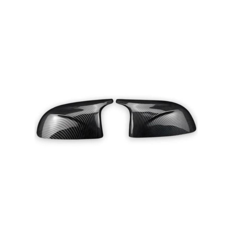 GLOSS BLACK / CARBON PRINT MIRROR CAPS FOR BMW X MODELS G01/G02/G03/G04/G05/G06