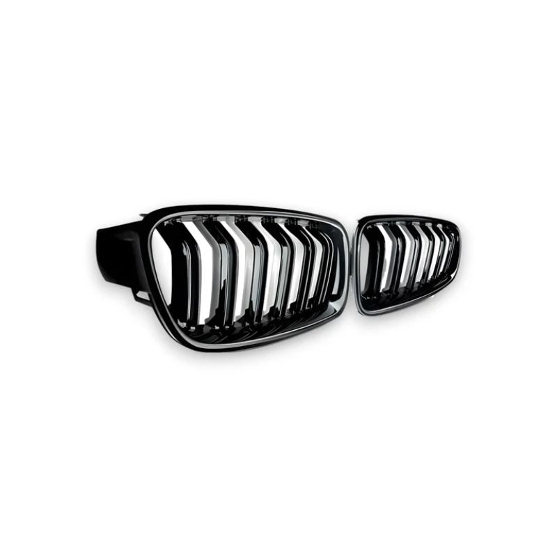 GLOSS BLACK FRONT GRILLES FOR BMW F30/F31/F35 3 SERIES