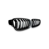 GLOSS BLACK FRONT GRILLES FOR BMW F30/F31/F35 3 SERIES