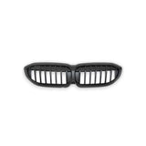 GLOSS BLACK / SILVER FRONT GRILLE FOR BMW G20/G21 3 SERIES LCI