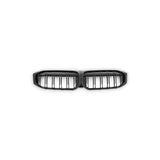 GLOSS BLACK / SILVER FRONT GRILLE FOR BMW G20/G21 3 SERIES LCI