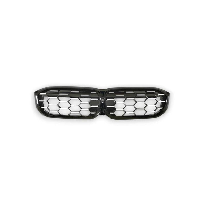 GLOSS BLACK / SILVER FRONT GRILLE FOR BMW G20/G21 3 SERIES LCI