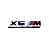 GLOSS BLACK TRUNK EMBLEM FOR BMW F95 X5M COMPETITION