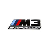 GLOSS BLACK TRUNK EMBLEM FOR BMW G80 F80 M3 COMPETITION