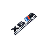 GLOSS BLACK TRUNK EMBLEM FOR BMW F96 X6M COMPETITION