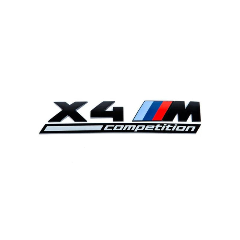 GLOSS BLACK TRUNK EMBLEM FOR BMW F98 X4M COMPETITION