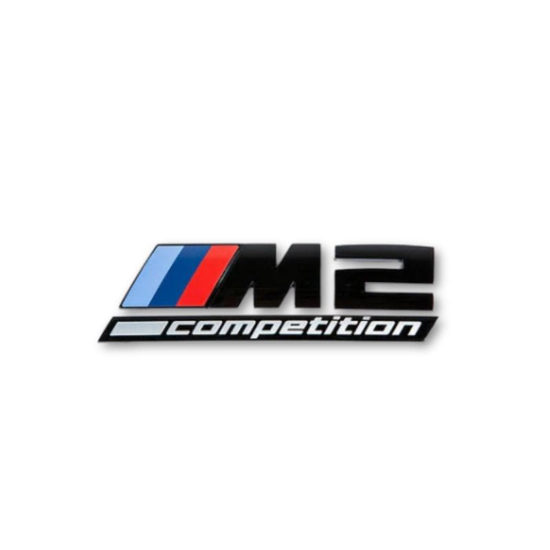 GLOSS BLACK TRUNK EMBLEM FOR BMW F87 M2 COMPETITION