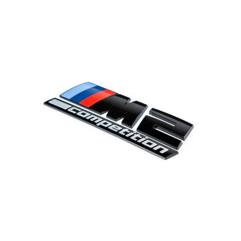GLOSS BLACK TRUNK EMBLEM FOR BMW F87 M2 COMPETITION