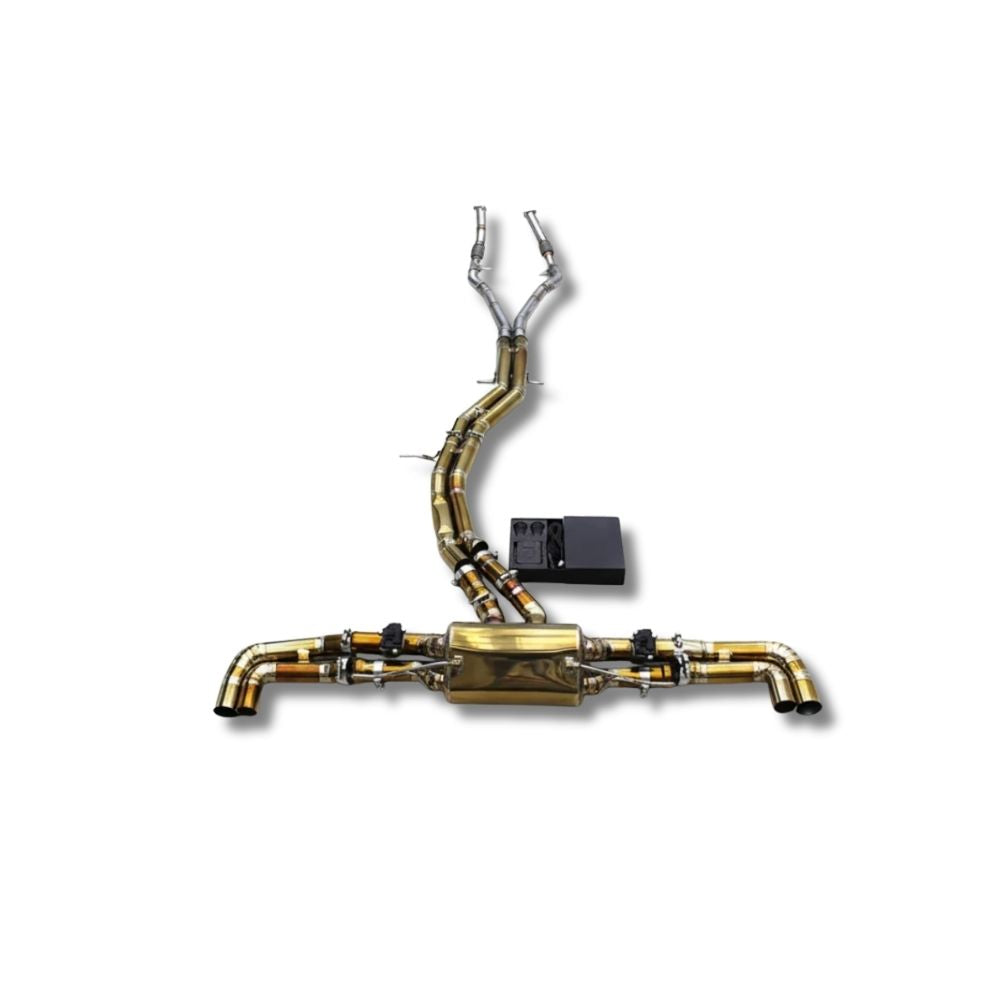 VALVETECH™ AUDI RSQ8 F1 GOLD TITANIUM VALVED CATBACK EXHAUST SYSTEM