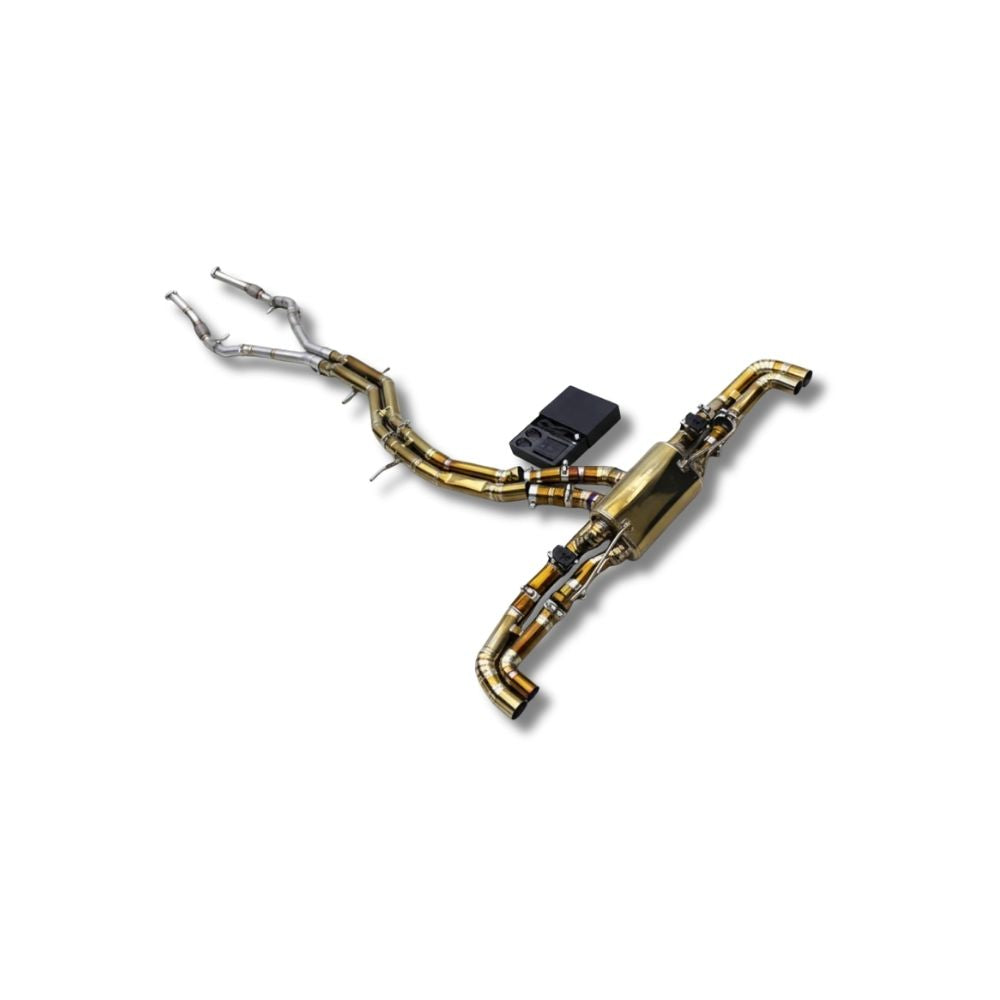 VALVETECH™ AUDI RSQ8 F1 GOLD TITANIUM VALVED CATBACK EXHAUST SYSTEM