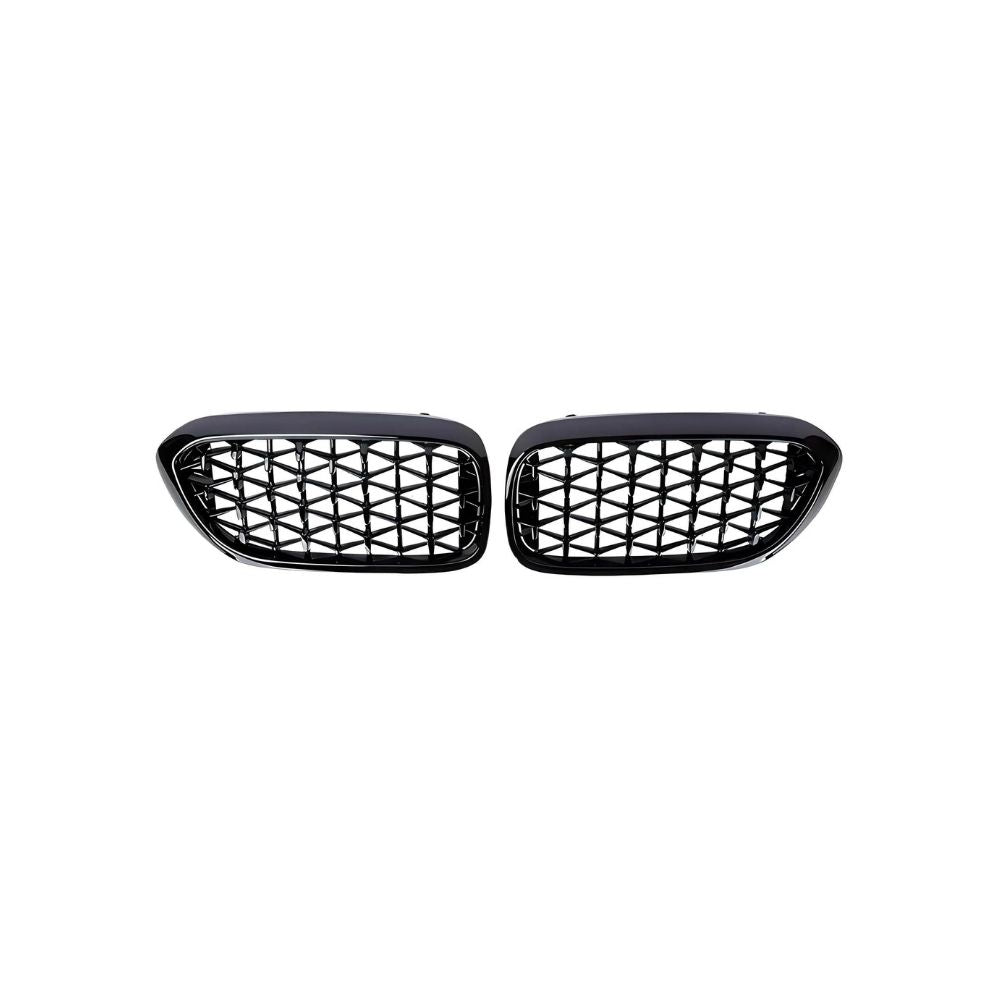 DIAMOND STYLE GLOSS BLACK GRILLE FOR BMW G30 G31 G38 5 SERIES
