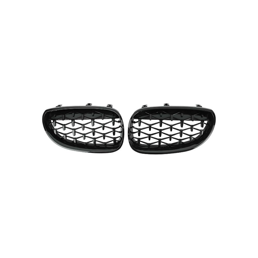 DIAMOND STYLE GLOSS BLACK GRILLE FOR BMW E60 E61 5 SERIES