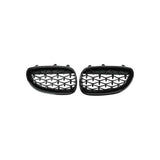 DIAMOND STYLE GLOSS BLACK GRILLE FOR BMW E60 E61 5 SERIES