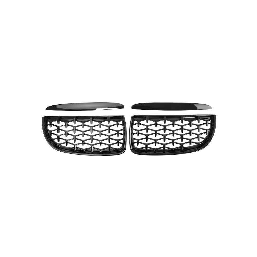 DIAMOND STYLE GLOSS BLACK GRILLE FOR BMW E90 E91 3 SERIES